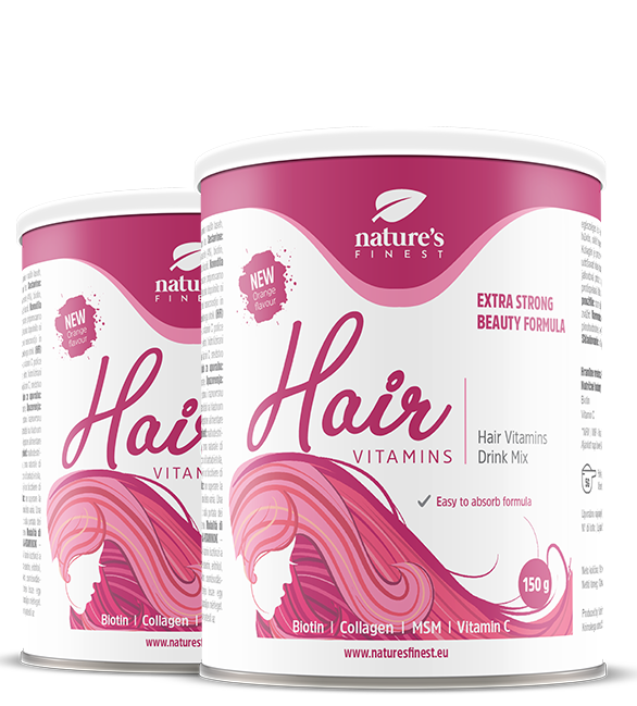 Hair Vitamins with Biotin, Collagen and Vitamin C | Promotes Growth | 1+1 Free.