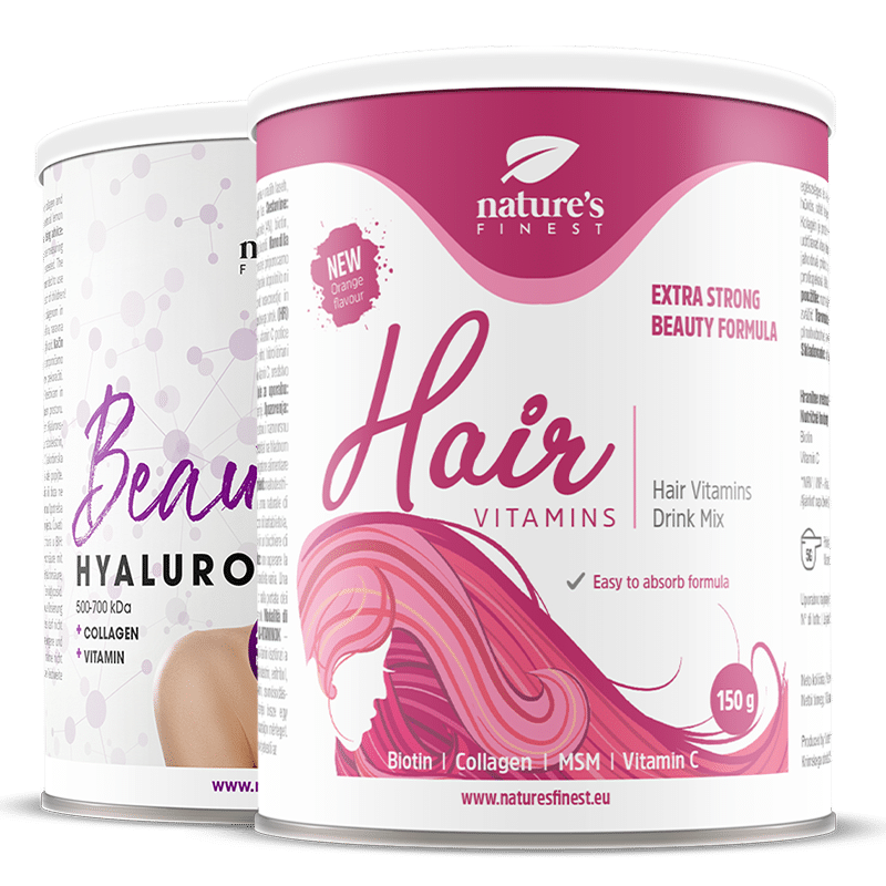 Beauty Hyaluron + Hair Vitamins Free | Hyaluronic acid drink | Anti-Wrinkle Drink | Moisturizes Skin | Hair Vitamins Included