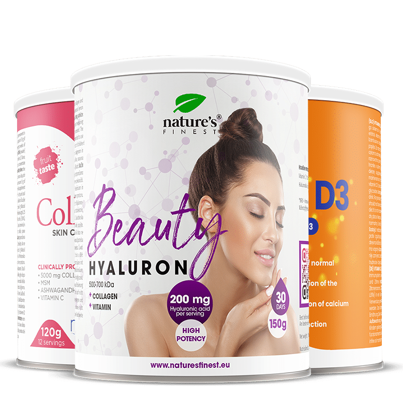 Beauty Hyaluron + Collagen SkinCare + Vitamin D3 bundle