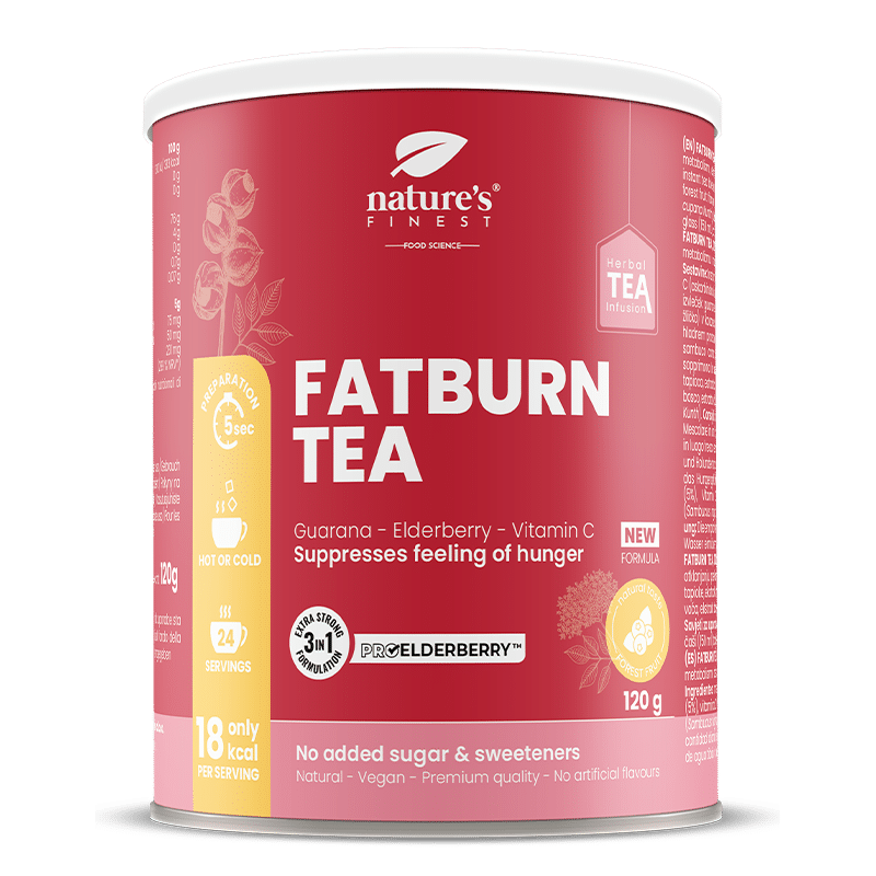 Fat Burn Slimming Tea | Metabolism Boost | Milk Thistle Tea | Valerian Tea | Weight Loss Tea | ProElderberry™ | Organic | Vegan
