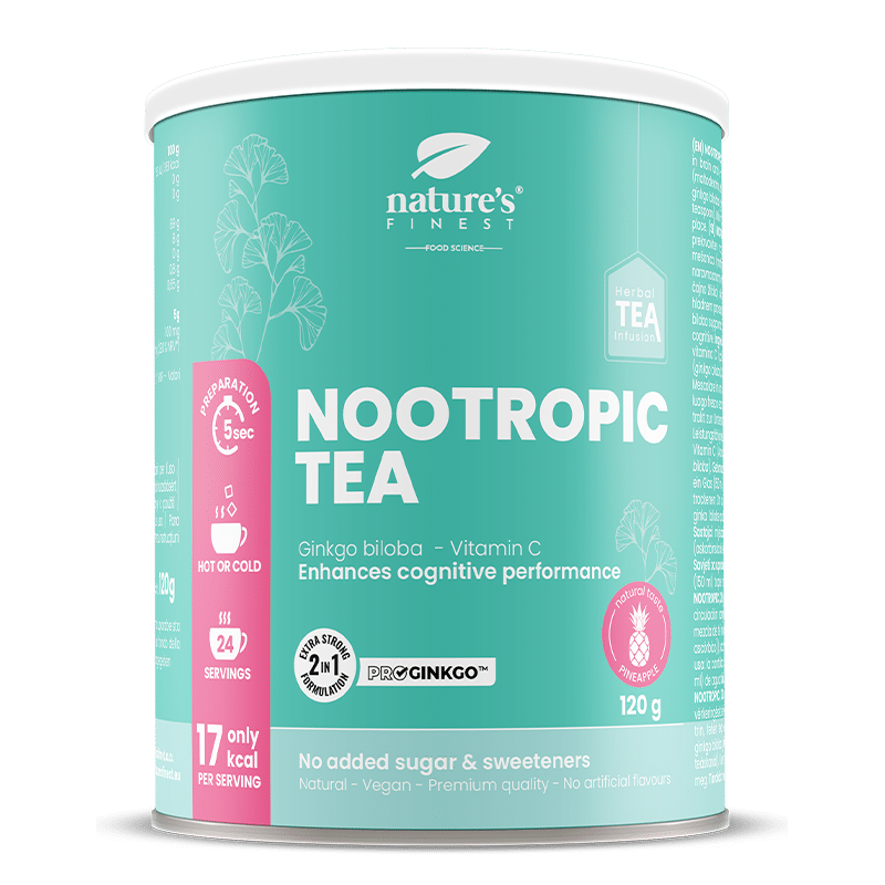 Nootropic Tea | Brain and memory Boosting | Functional Tea | Ginkgo biloba tea | ProGinkgo™ | Organic | Vegan | Natural Herbs