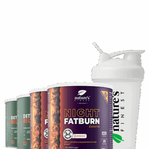 2x Detox Belly Burn + 2x Night FatBurn Extreme + NF Shaker bundle