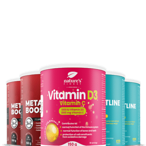 2x Waistline Pro + 2x Metabolism Booster Extreme + Vitamin D3 + Vitamin C bundle